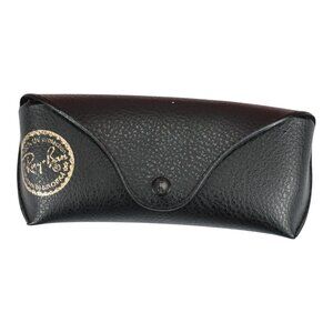 Ray Ban Leather Pouch Universal Large Sunglasses Case Black Soft Shell